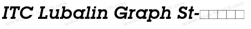 ITC Lubalin Graph St字体转换